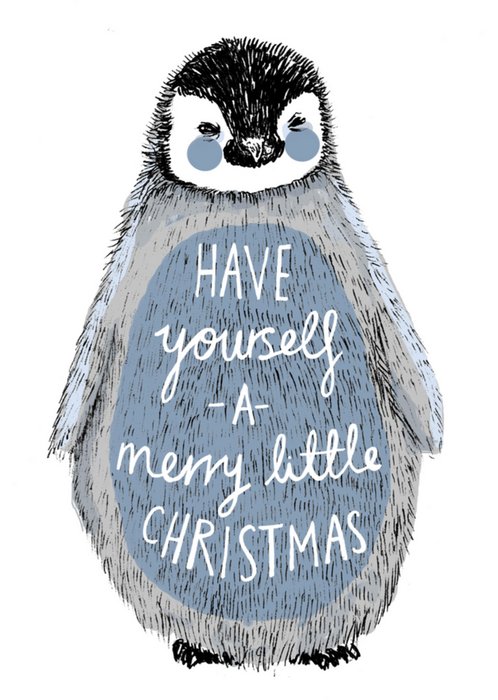 Charly Clements | Kerstkaart | pinguin