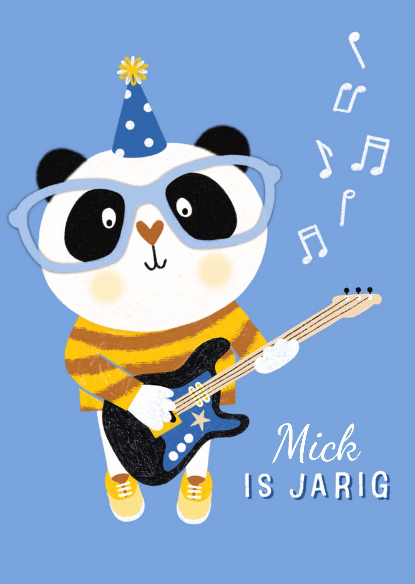 Marieke Witke - Verjaardagskaart - panda - naam