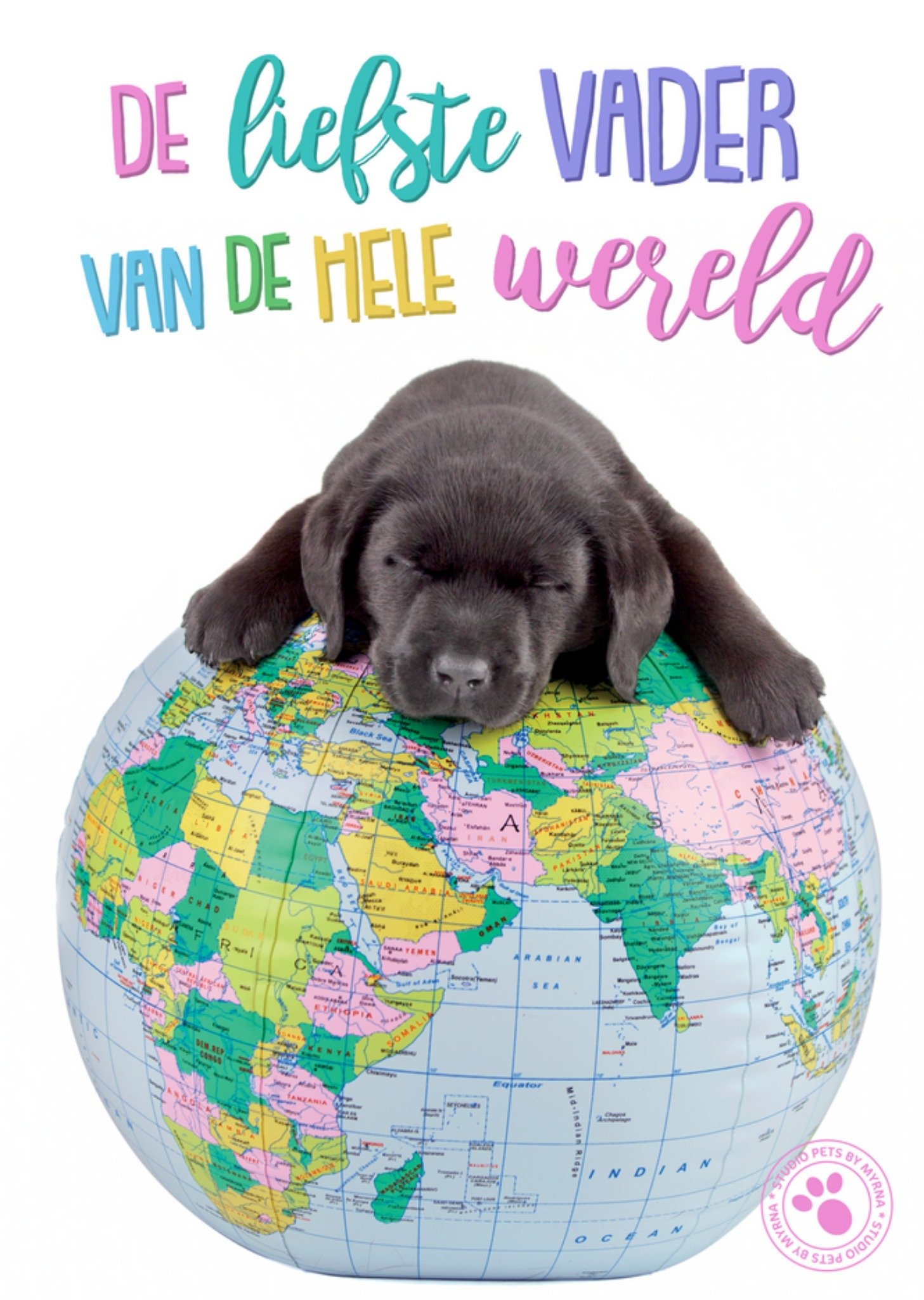 Studio Pets - Vaderdagkaart - Wereld