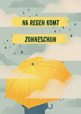 Greetz | Gezakt kaart | zonneschijn | paraplu