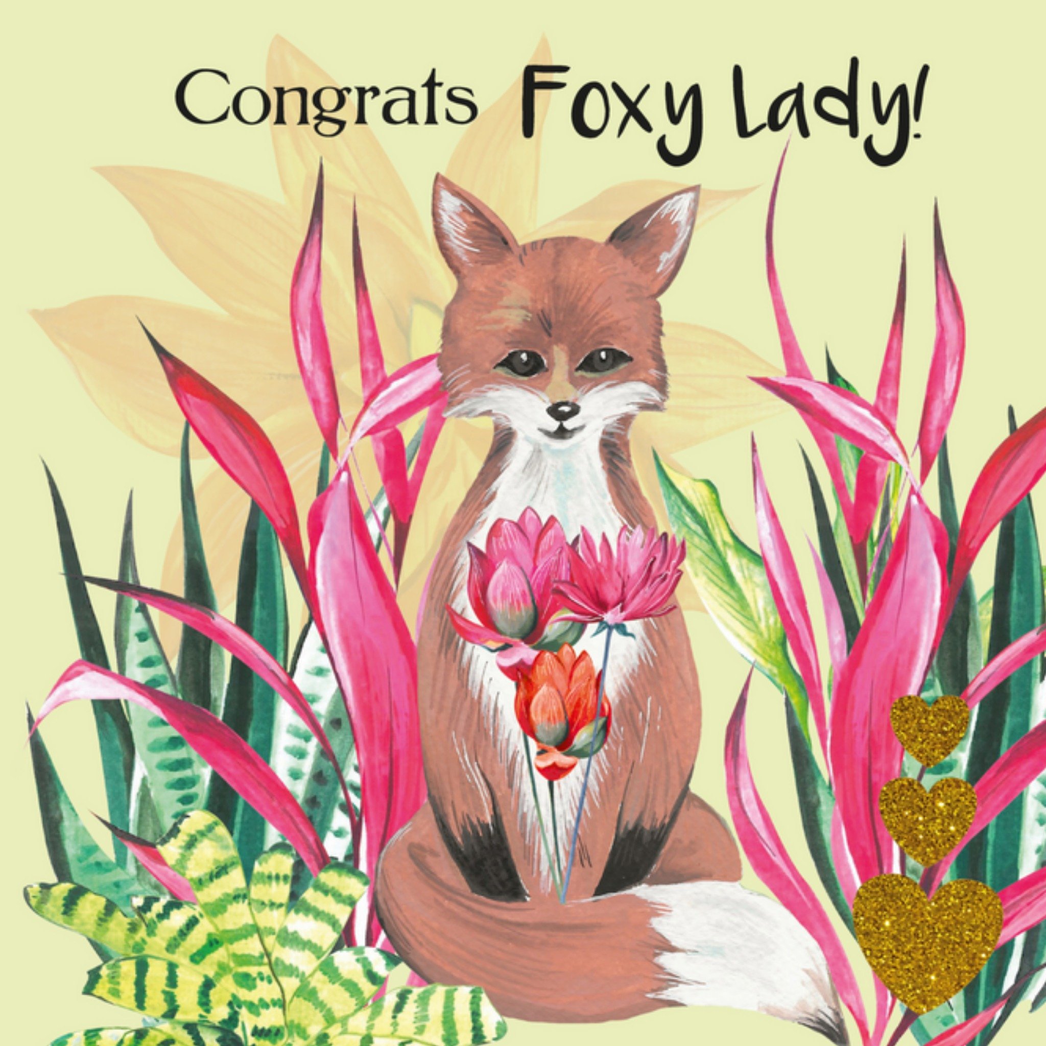 Paperclip - Verjaardagskaart - Foxy lady!