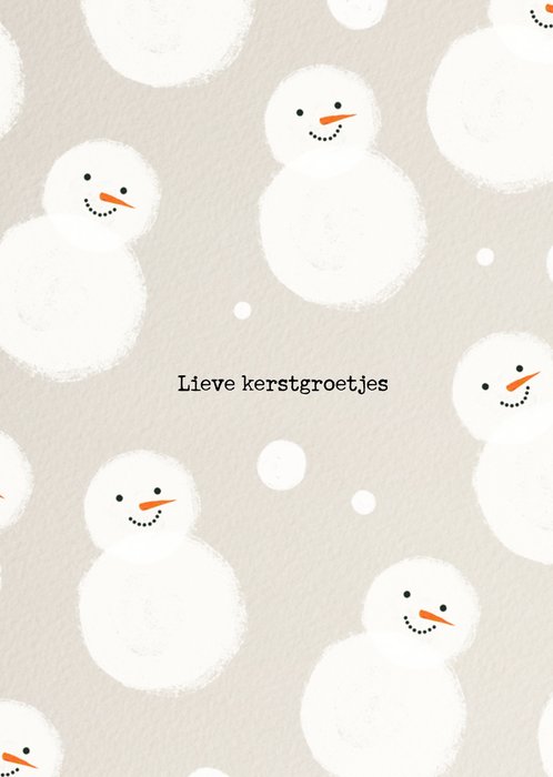 Greetz | Kerstkaart | sneeuwpop