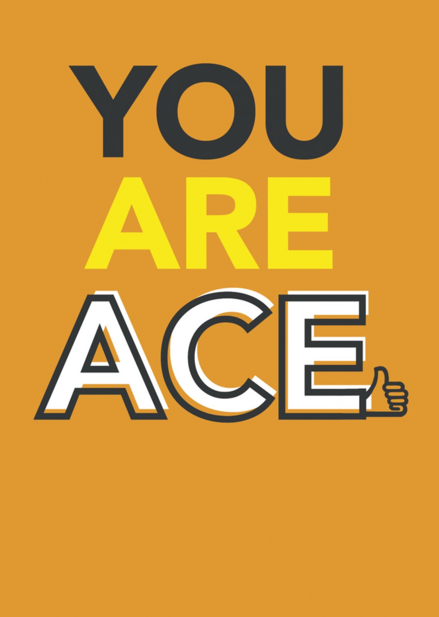 UK Greetings - Denken aan kaart - you are ace