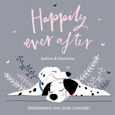Disney | Huwelijkskaart | Dalmatians | Happily ever after