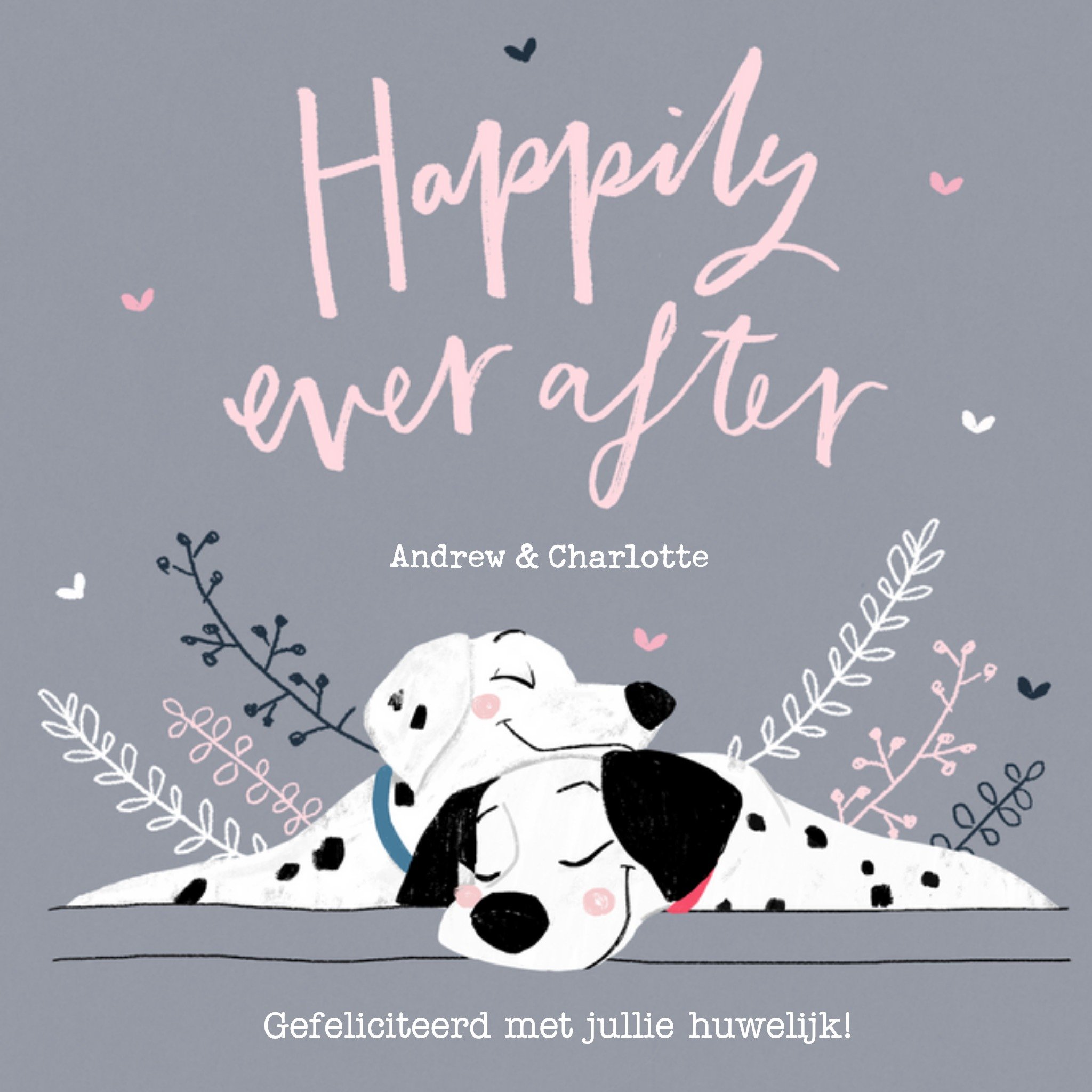 Disney - Huwelijkskaart - Dalmatians - Happily ever after