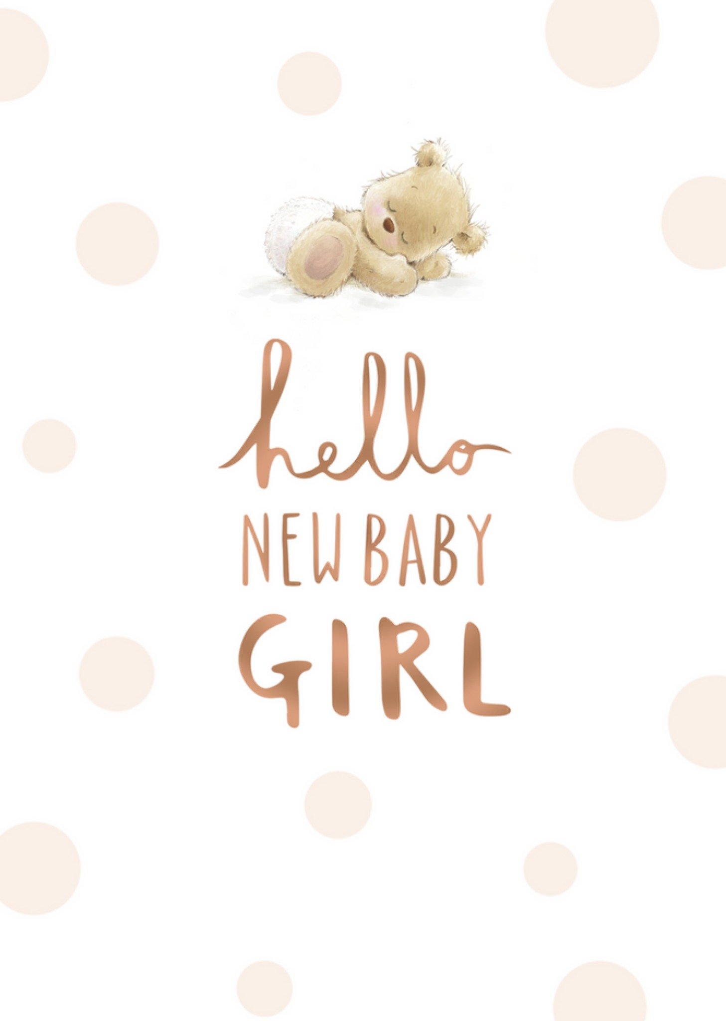 UK Greetings - Geboortekaart - new baby girl