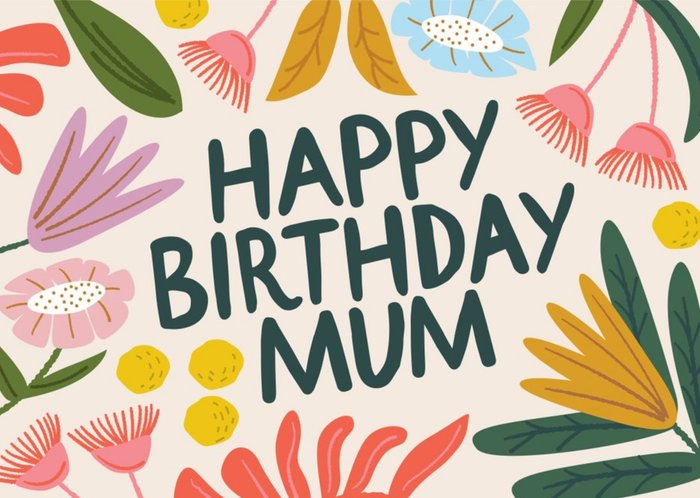 Greetz | Verjaardagskaart | Bloemen | Happy Birthday Mum