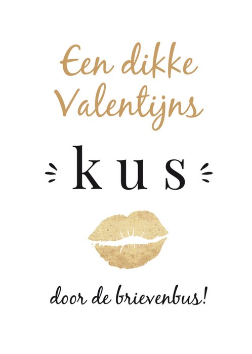 Tsjip | Valentijnskaart | kus door de brievenbus