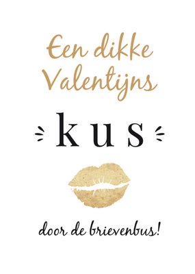 Tsjip | Valentijnskaart | kus door de brievenbus