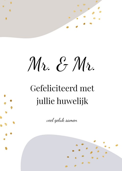 Greetz | Huwelijkskaart | Mr & Mr