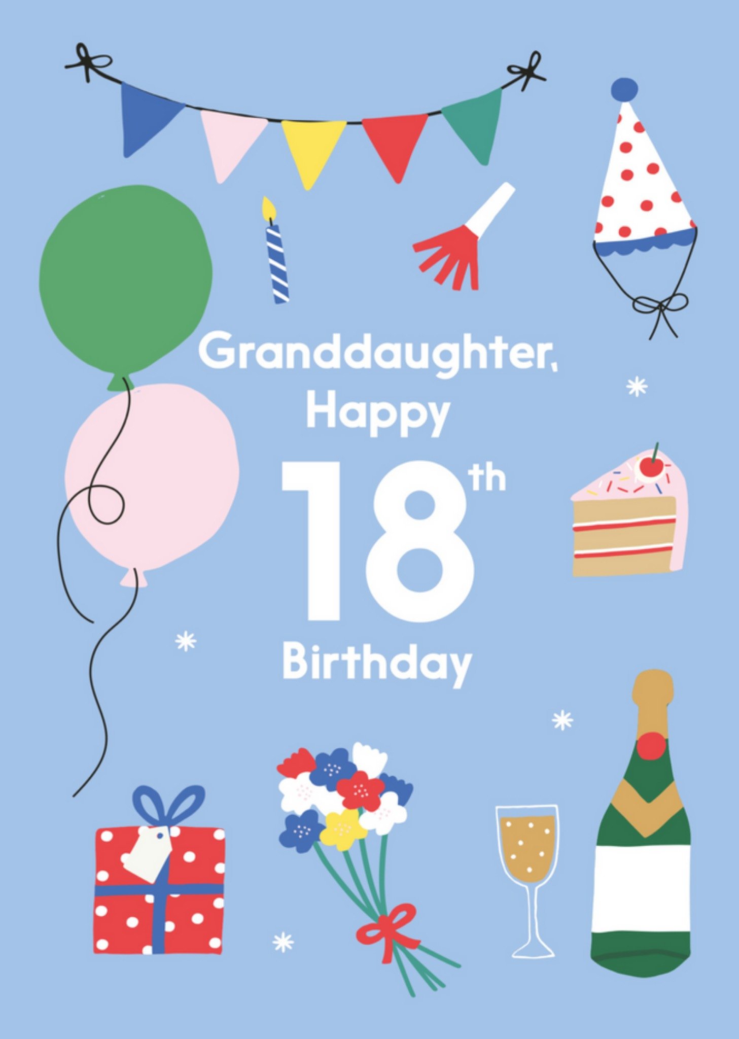 Verjaardagskaart - Granddaughter 18