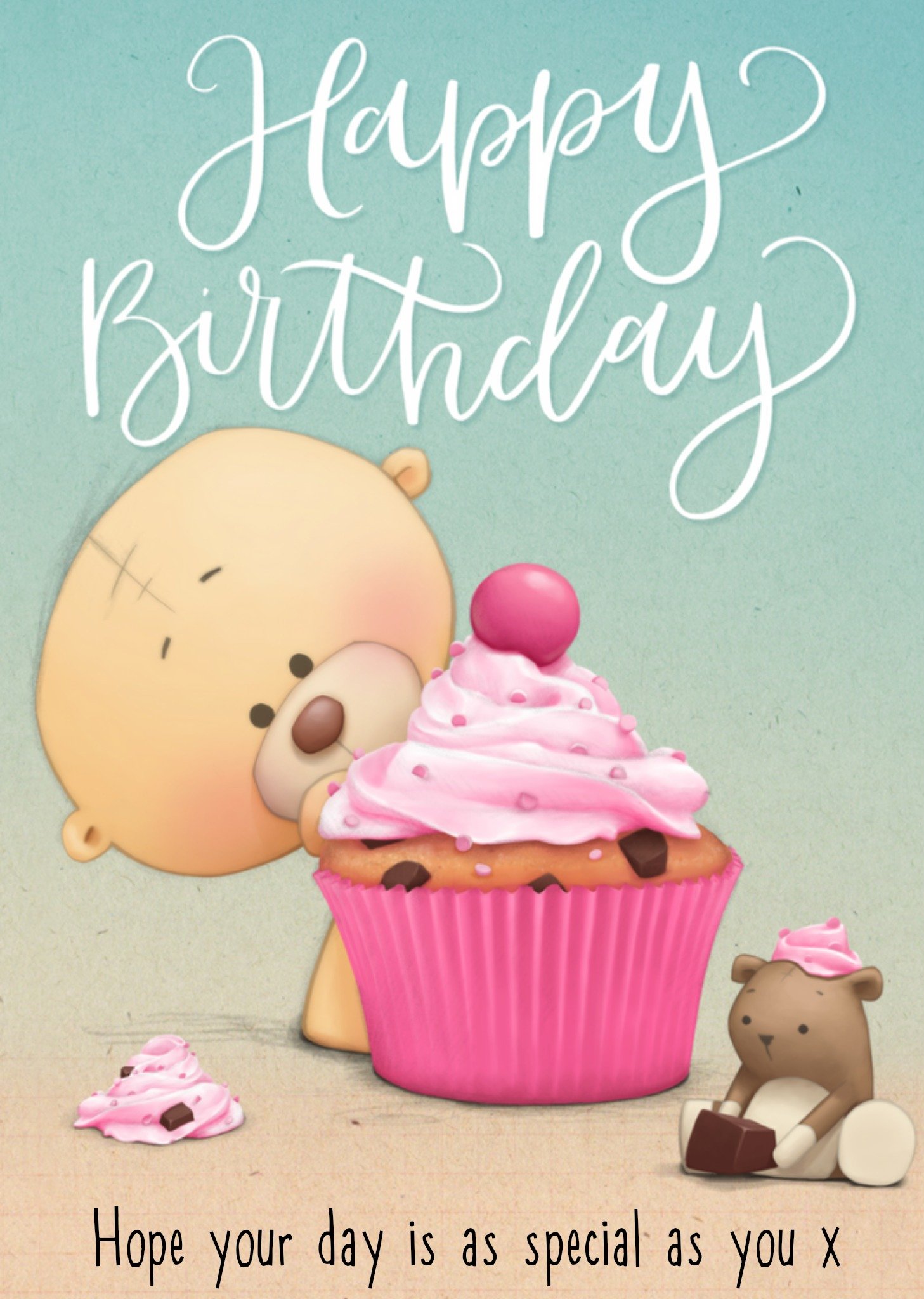 Uddle - Verjaardagskaart - cupcake