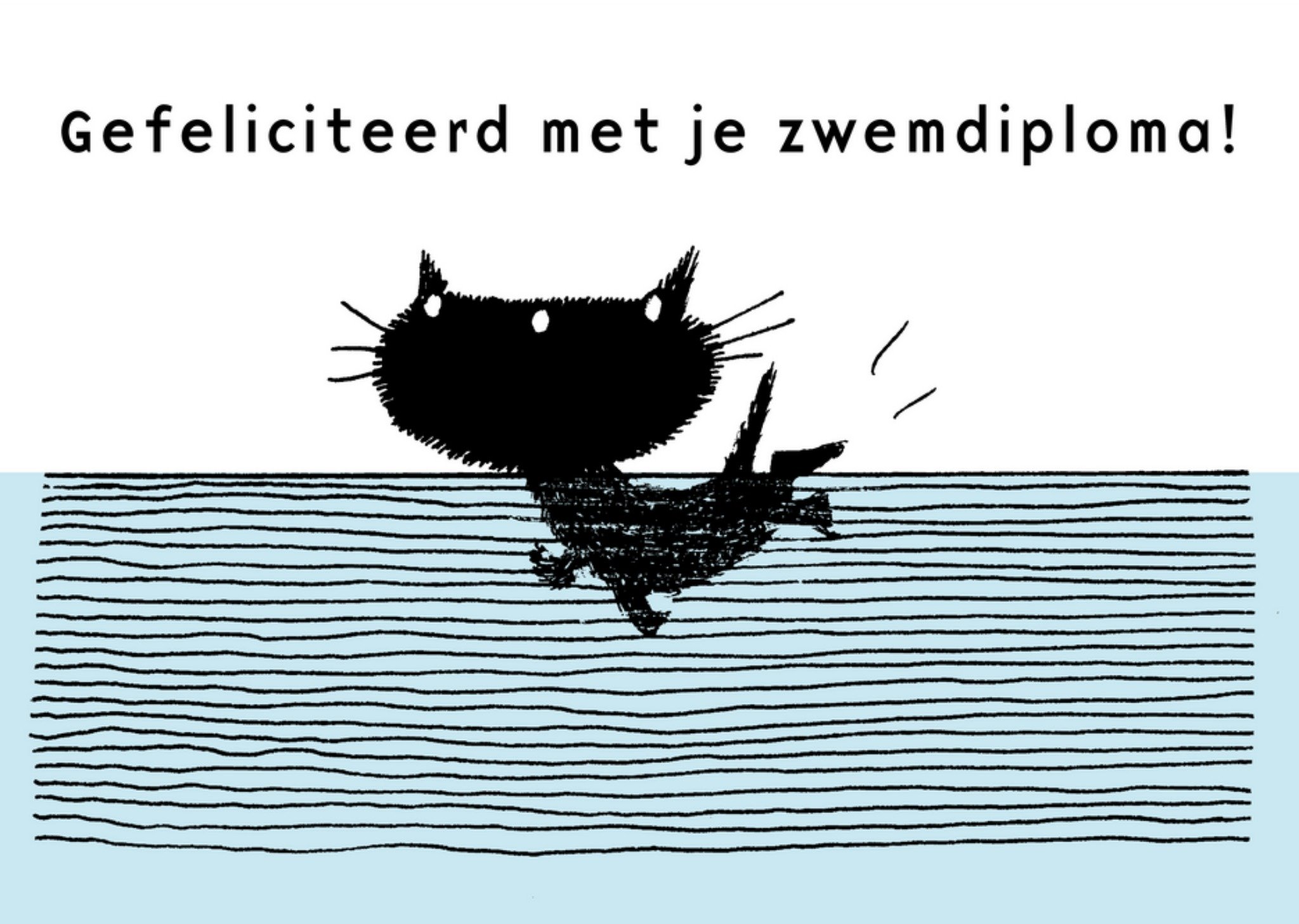 Fiep Westendorp - Zwemdiploma kaart - Pim en Pom
