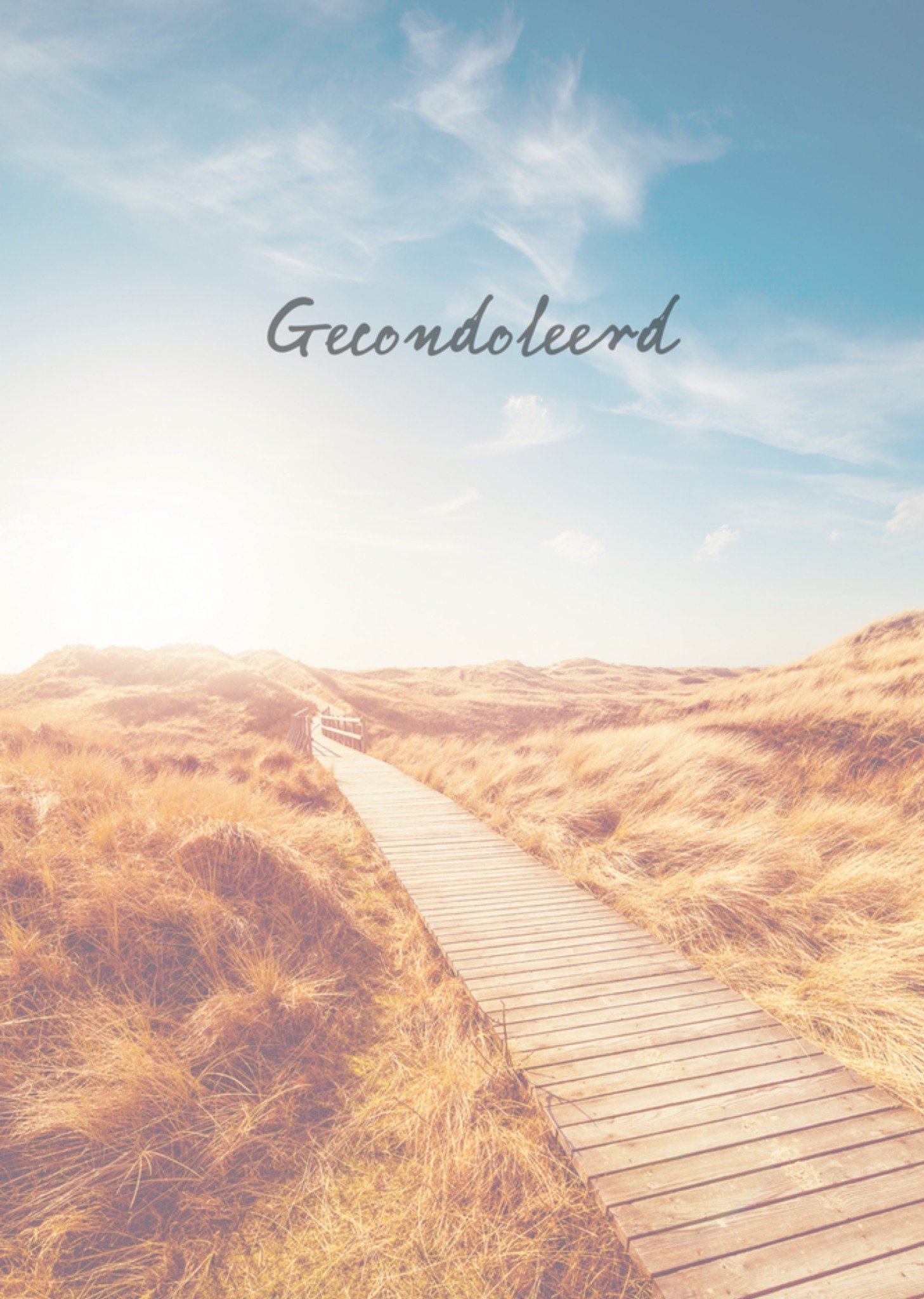 TMS - Condoleancekaart - duinen - landschap
