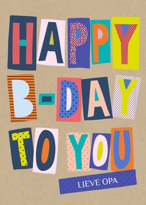 Greetz | Verjaardagskaart | Happy B-day to you