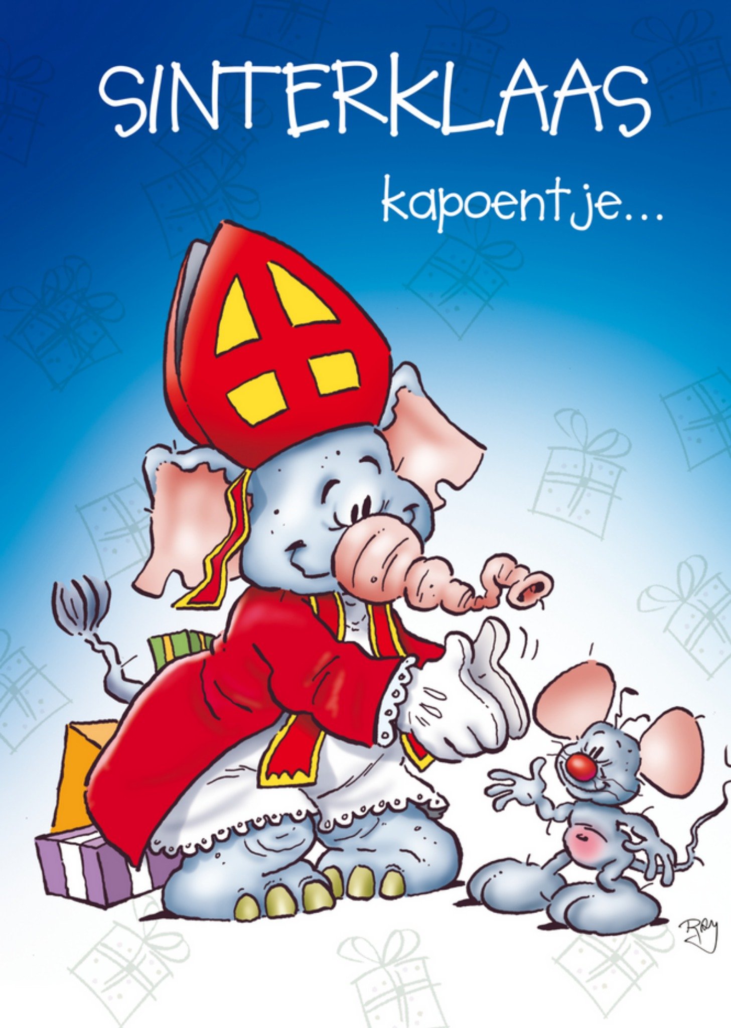 Doodles - Sinterklaaskaart - sinterklaas kapoentje