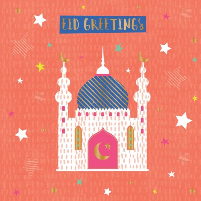 Davora | Eid Mubarak kaart | Moskee