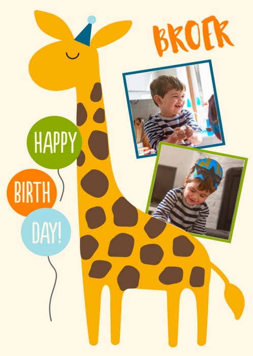 Greetz | Verjaardagskaart | Fotokaart met giraf