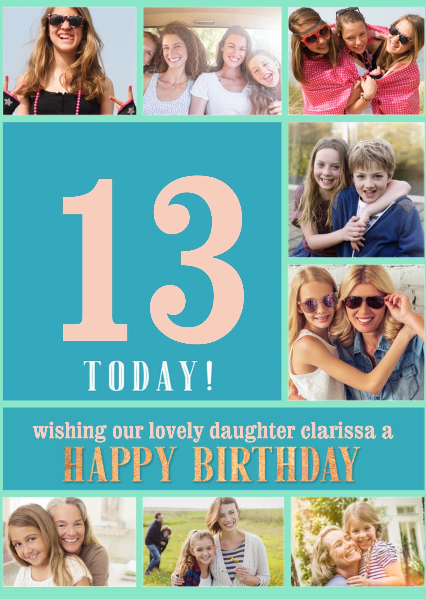 Verjaardagskaart - Lovely daughter