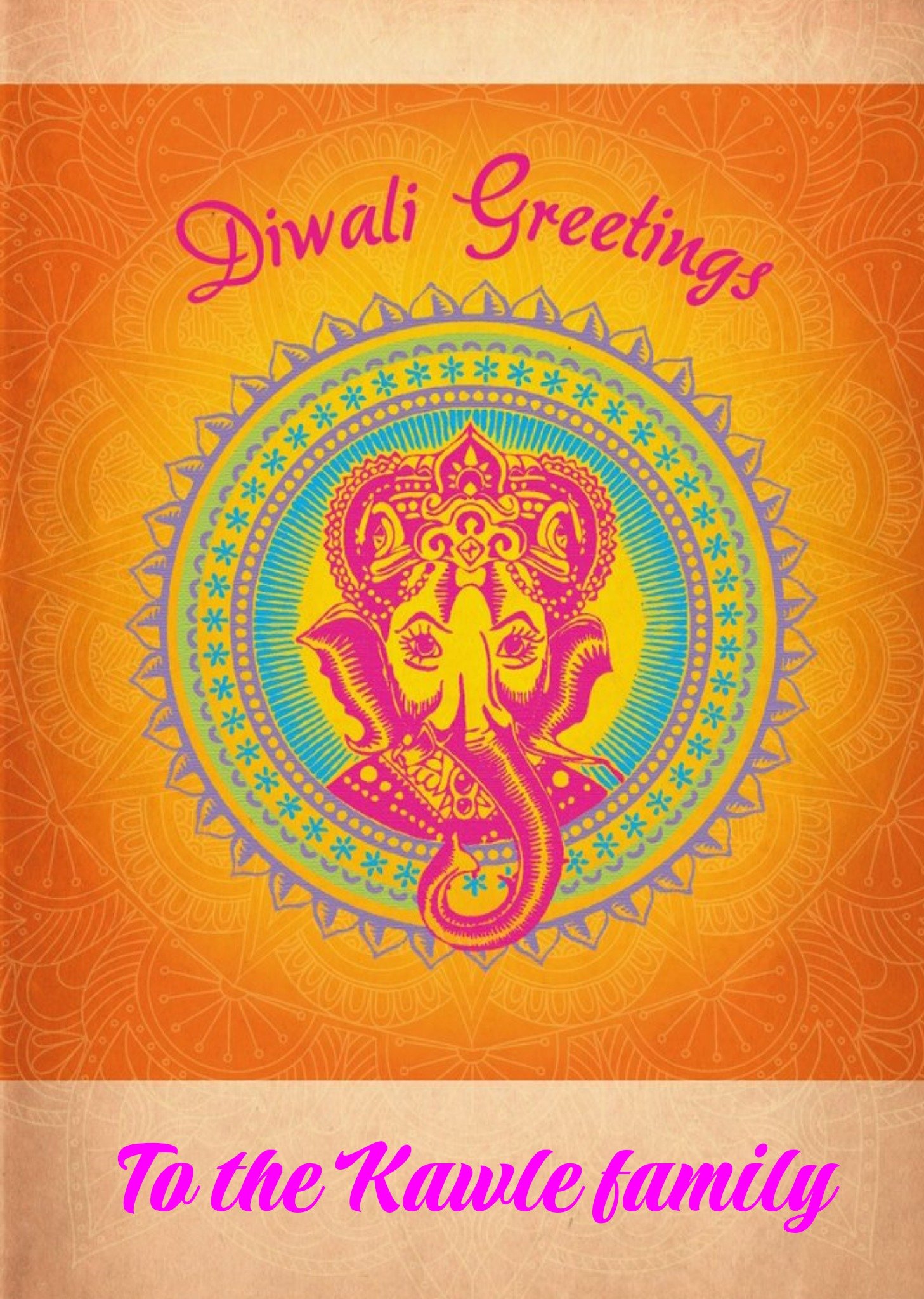 Davora - Diwali kaart - Greetings