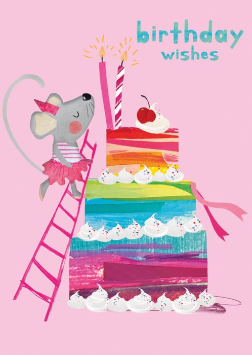 Abacus | Verjaardagskaart | taart | muis
