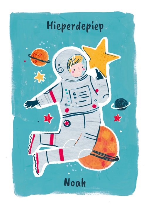 HotchPotch | Verjaardagskaart | naam | astronaut