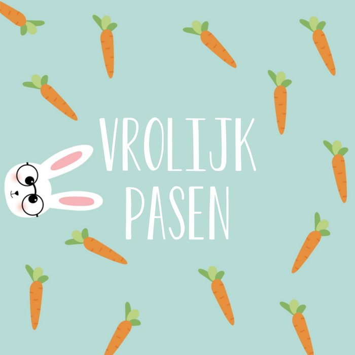 Greetz | Paaskaart | worteltjes | konijn