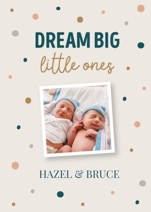 Papercute | Geboortekaart | Dream Big | Tweeling