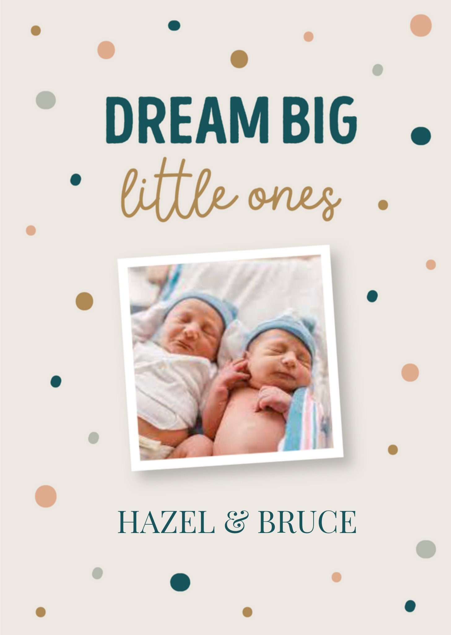 Papercute - Geboortekaart - Dream Big - Tweeling
