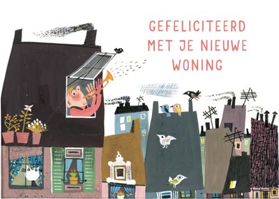 Fiep Westendorp | Nieuwe woning kaart | Gefeliciteerd