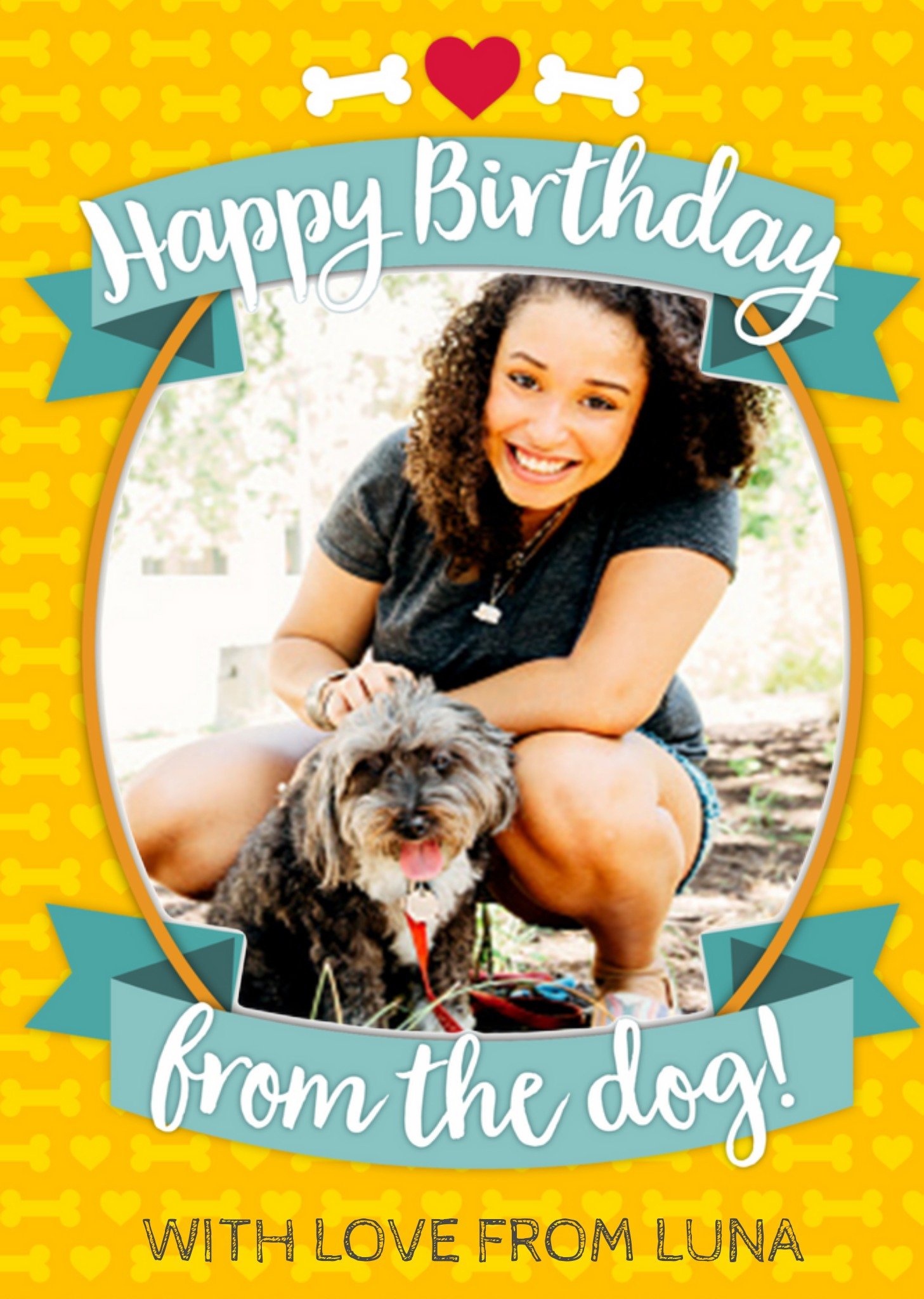 Verjaardagskaart - fotokaart hond