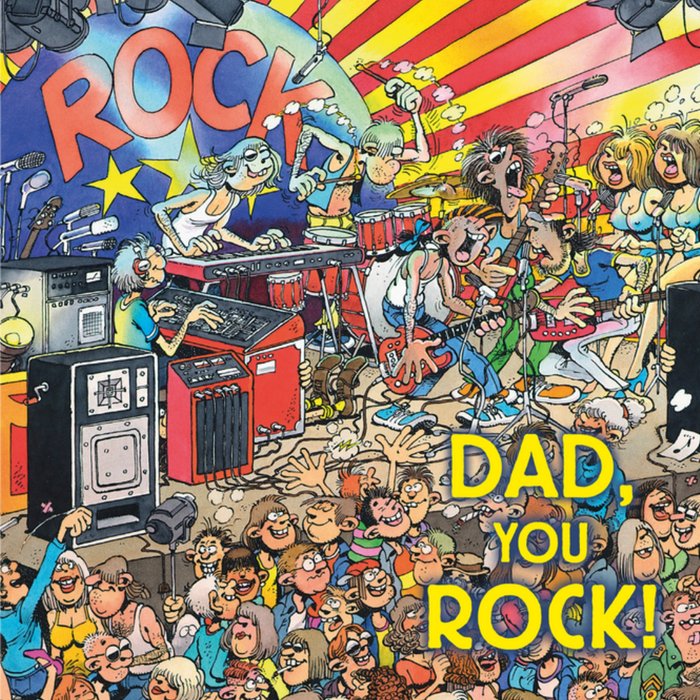 Jan van Haasteren | Vaderdagkaart | dad you rock