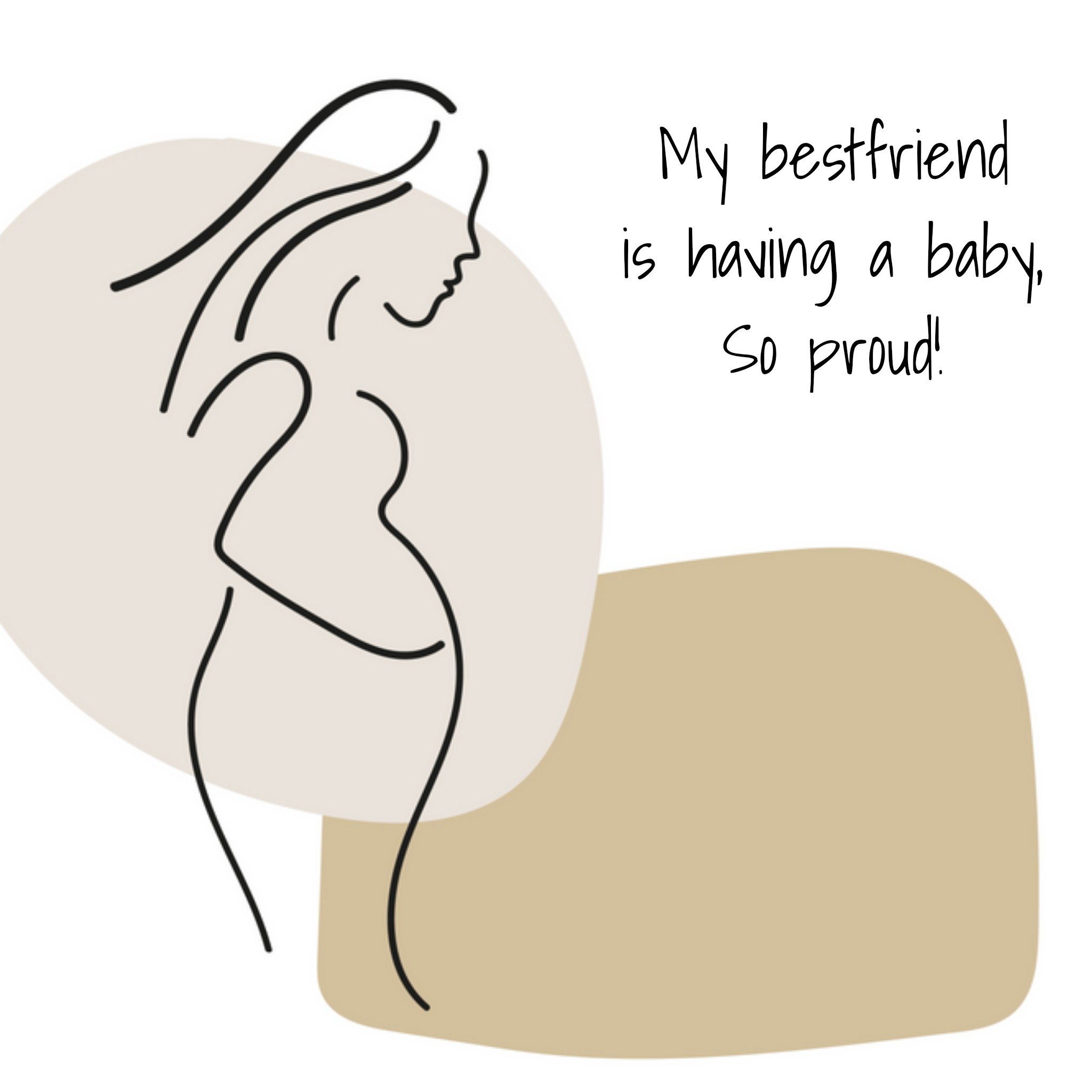 Zwangerschapskaart - bestfriend