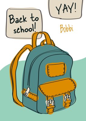 Greetz | Back to school | met naam | rugtas