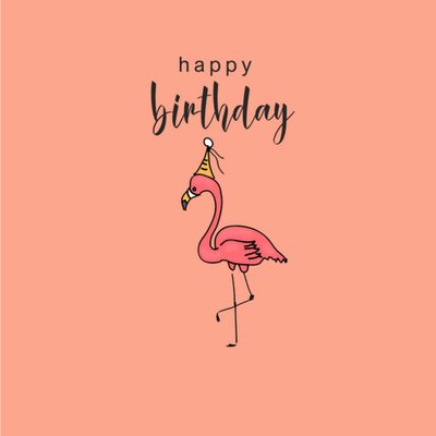 Studio Marloes | Verjaardagskaart | Flamingo