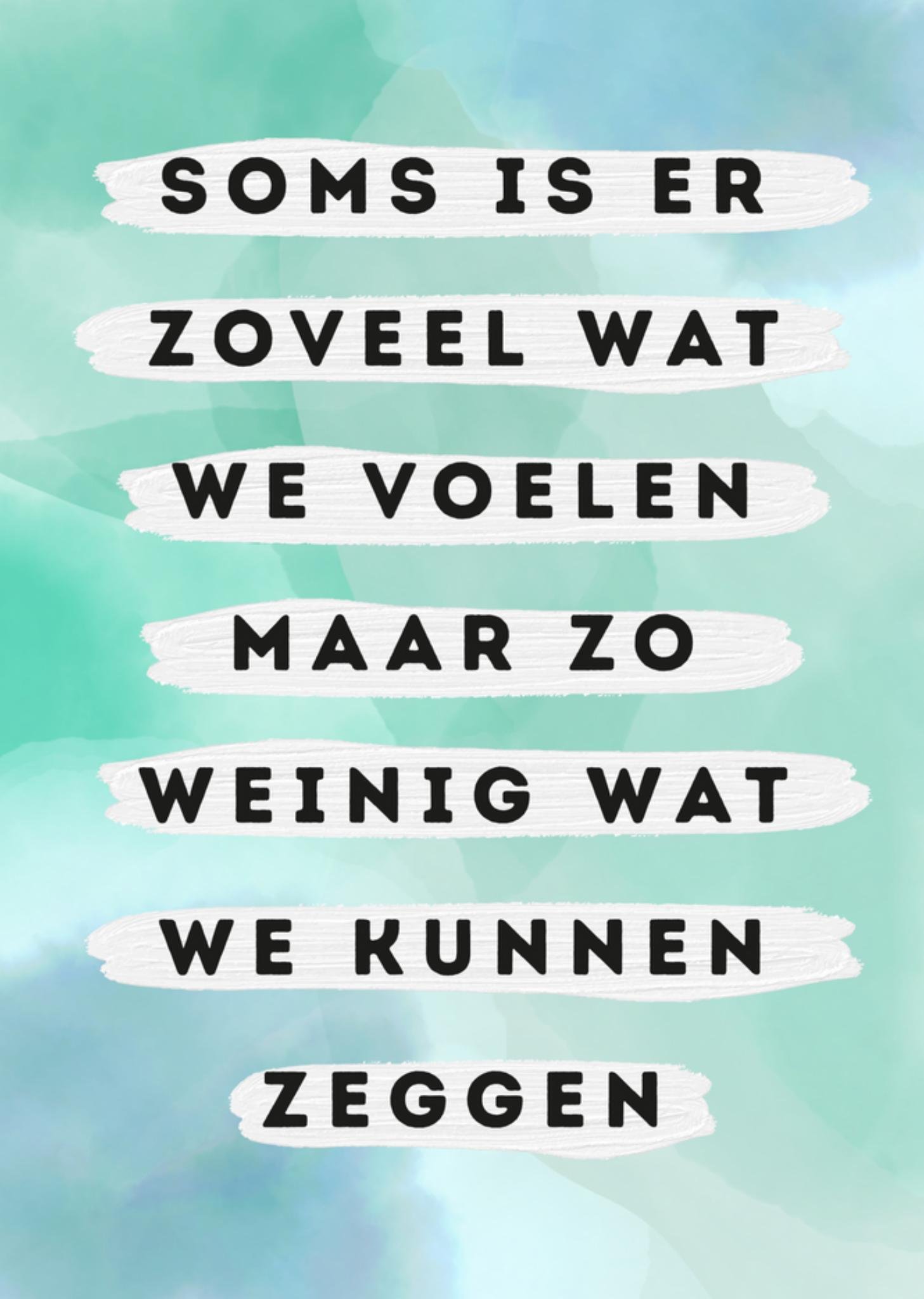 Denken aan kaart - Greetz - Tekst