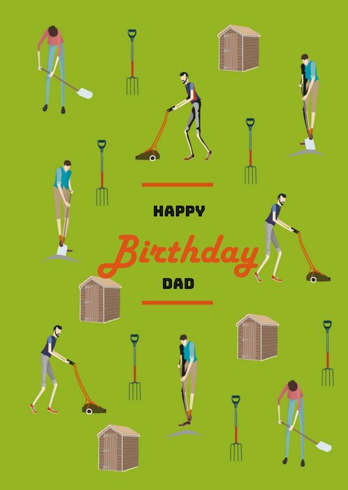 Verjaardagskaart | TMS | Vader | Tuin