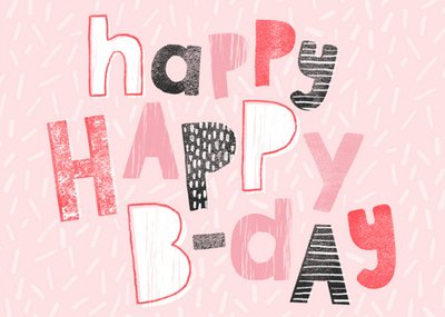 Greetz | Verjaardagskaart | Roze