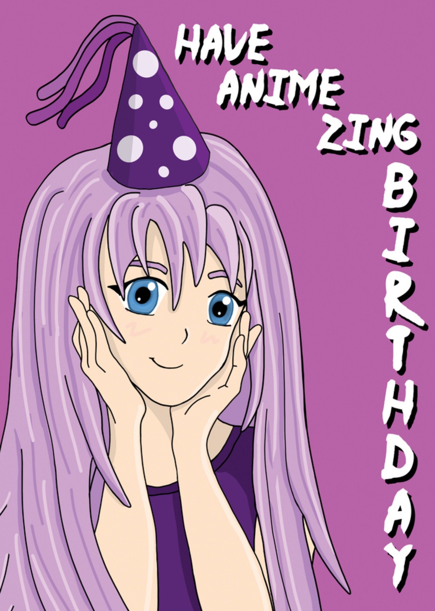 Cupsie's - Verjaardagskaart - Anime