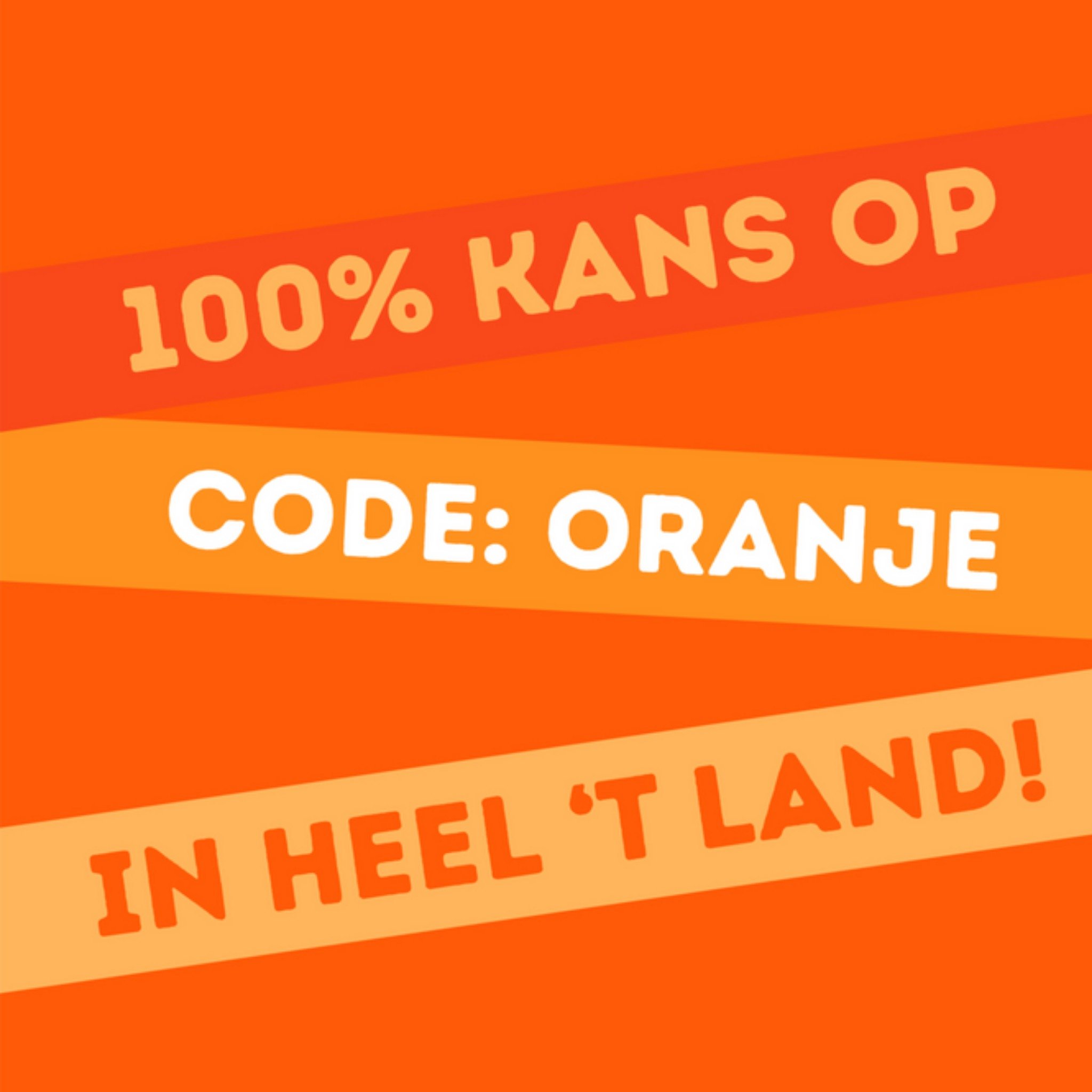 Koningsdagkaart - code oranje