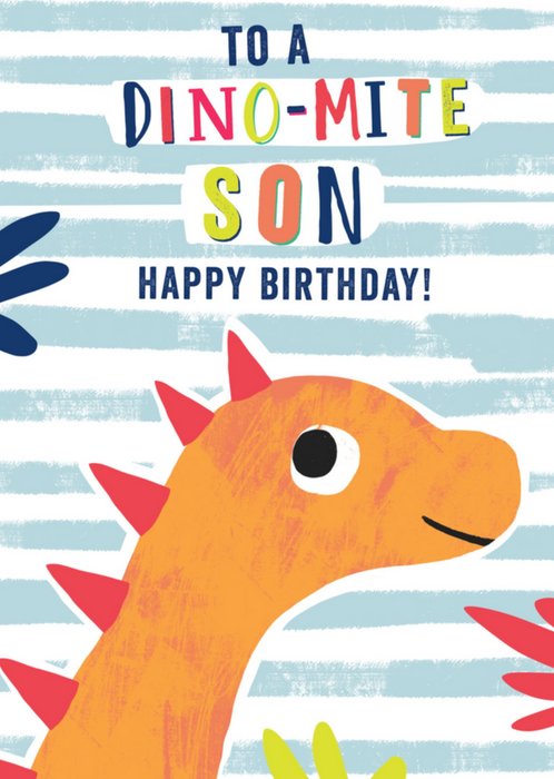 Greetz | Verjaardagskaart | To a dino-mite son