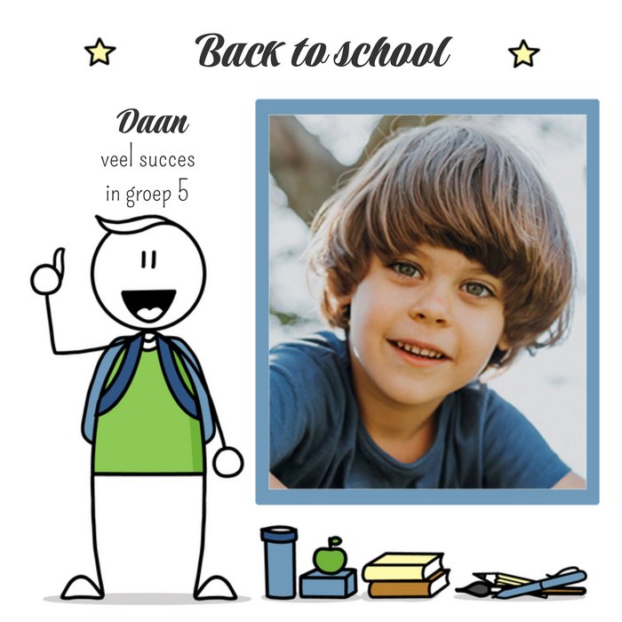 YH Tekent | Back to school | fotokaart