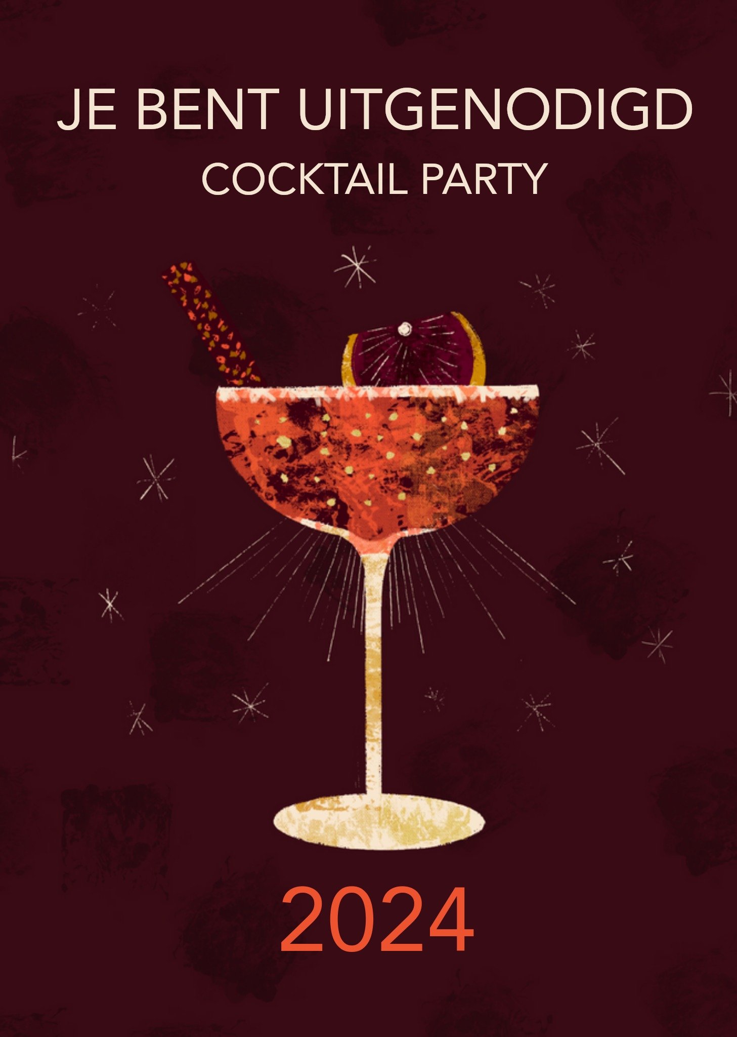 Greetz - Uitnodiging nieuwjaarsfeest - cocktail