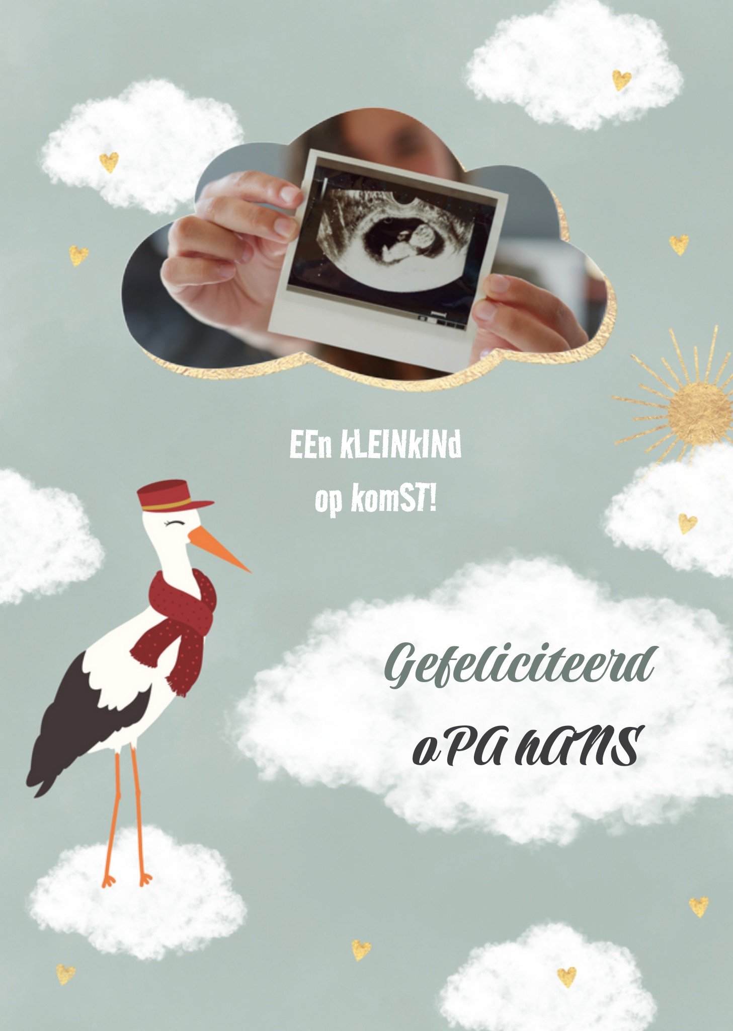 Tsjip - Zwangerschapskaart - fotokaart - kleinkind