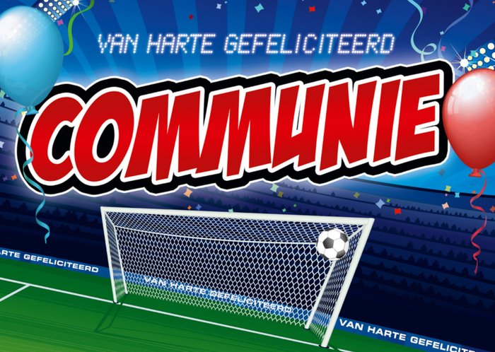 Paperclip | Communie kaart | voetbal | goal