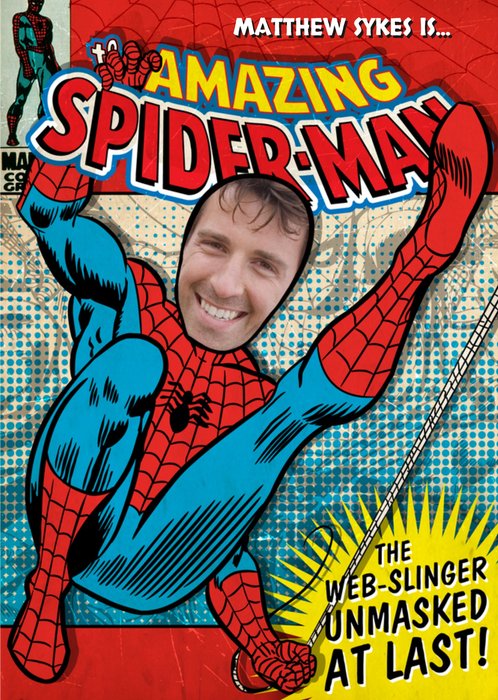 Marvel | Verjaardagskaart | Amazing Spider-man | Met naam en foto