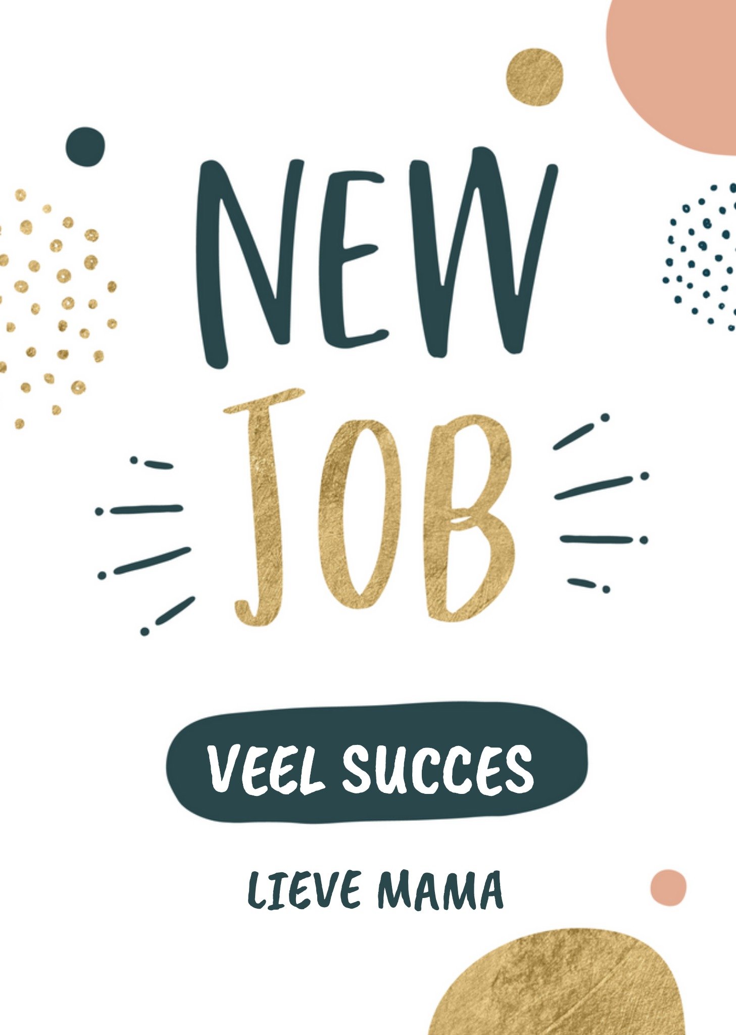Papercute - Nieuwe baan - veel succes - mama