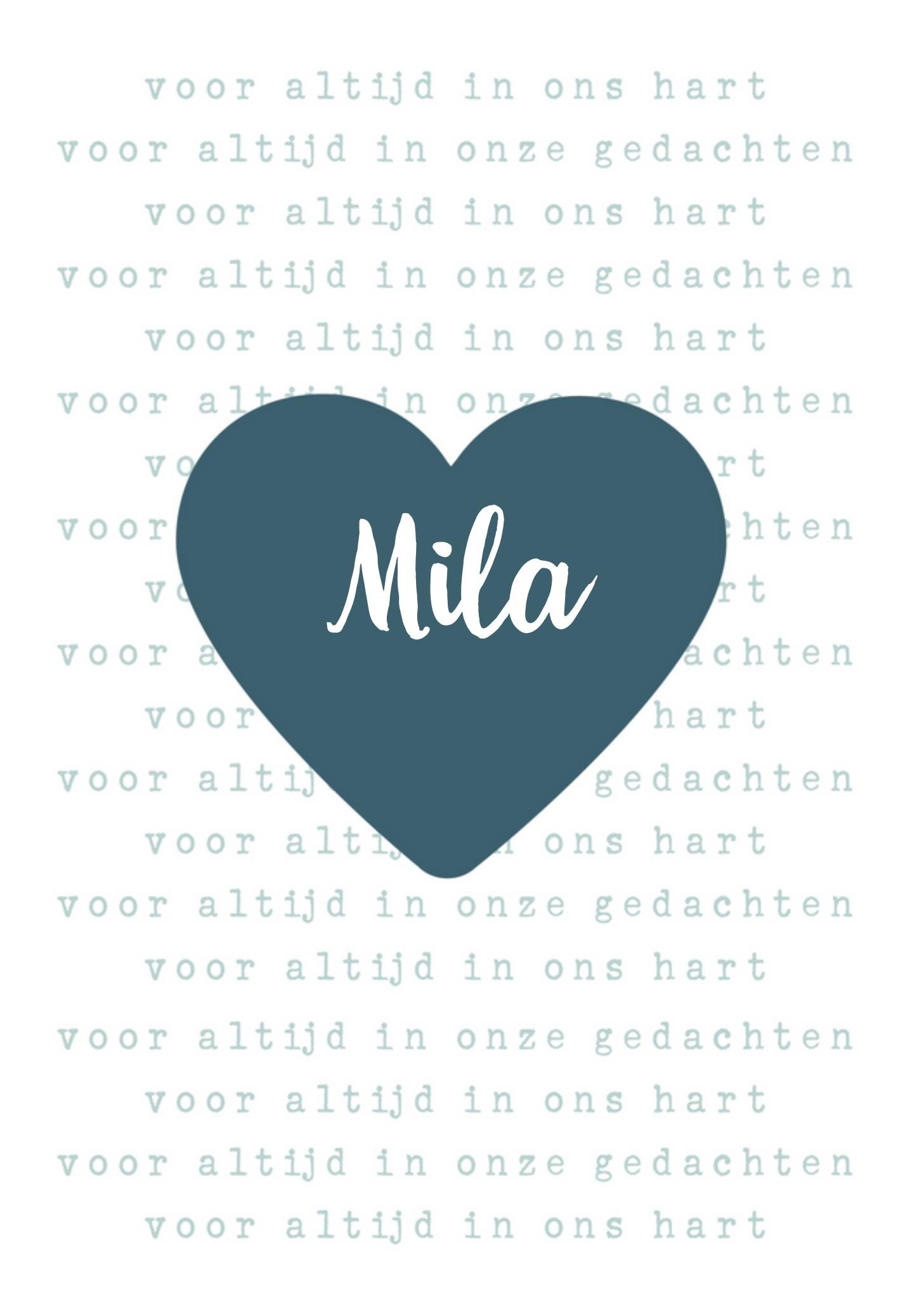 Condoleancekaart - Greetz - Kind