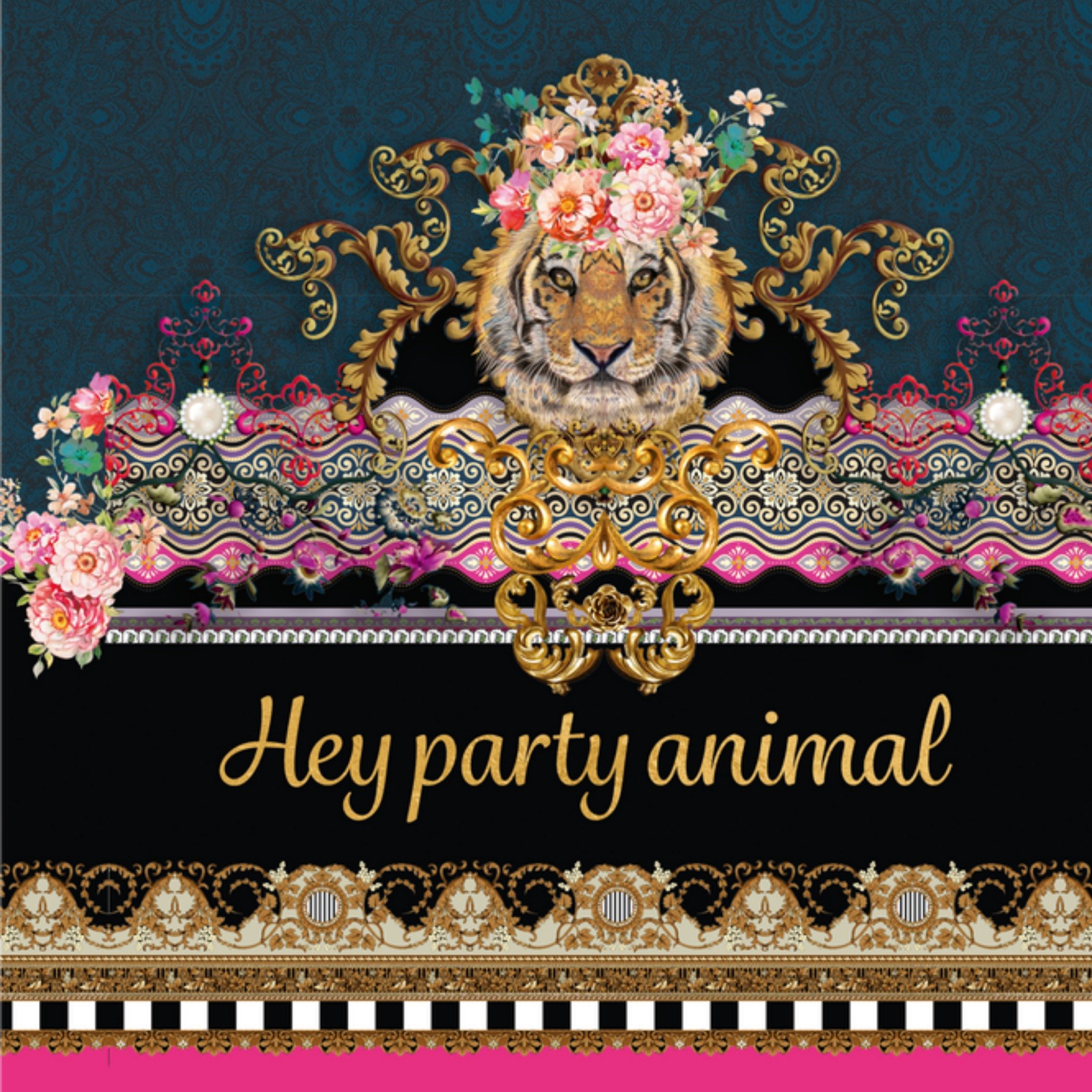 Melli Mello - Verjaardagskaart - Party animal