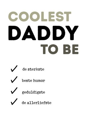 Greetz | Vaderdagkaart | daddy to be